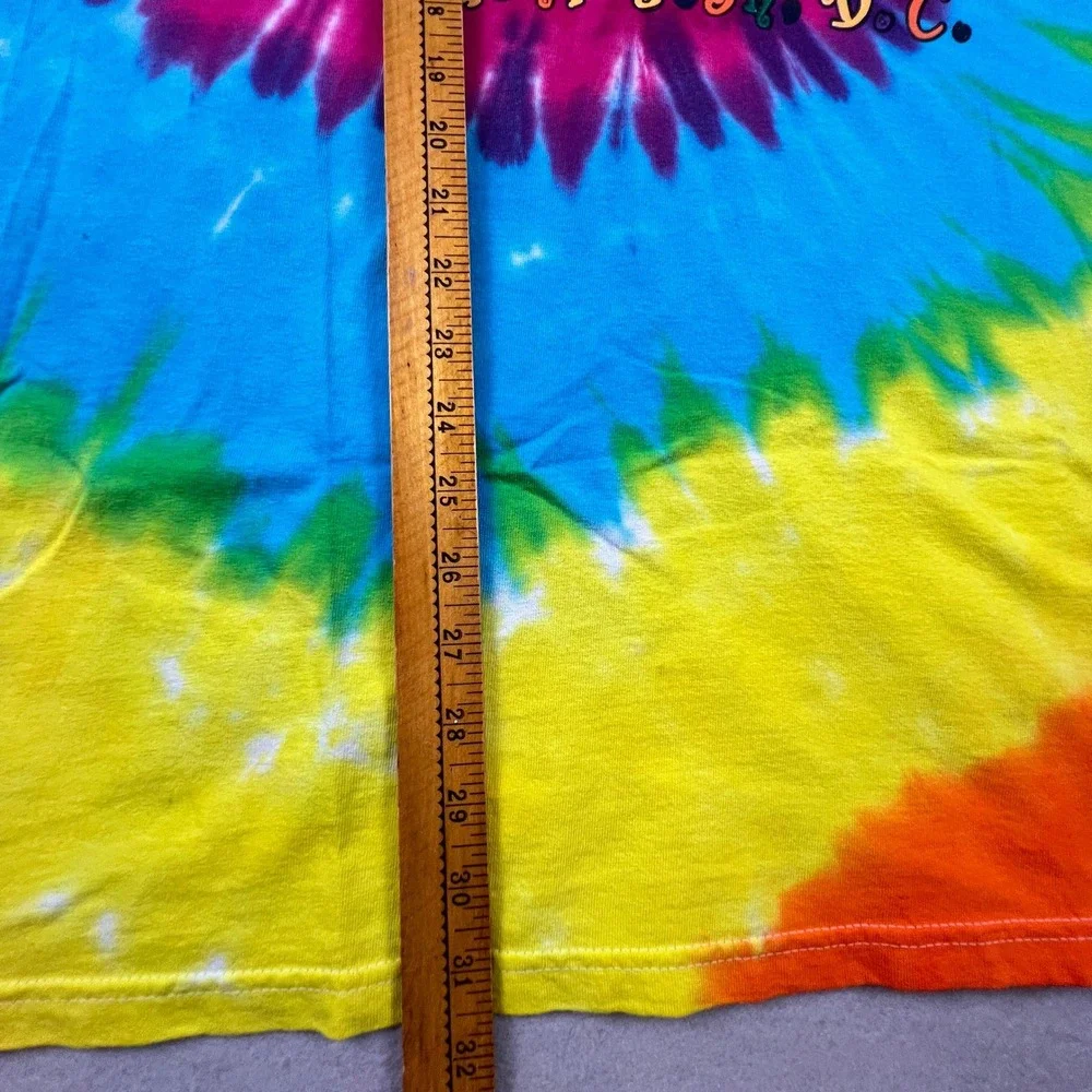 Delta Tie Dye T-Shirt Mens XXL Multi Washington DC Smiley Face Peace Hippie Boho